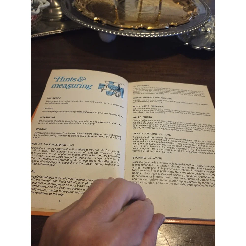 vintage hardback cookbook titled 